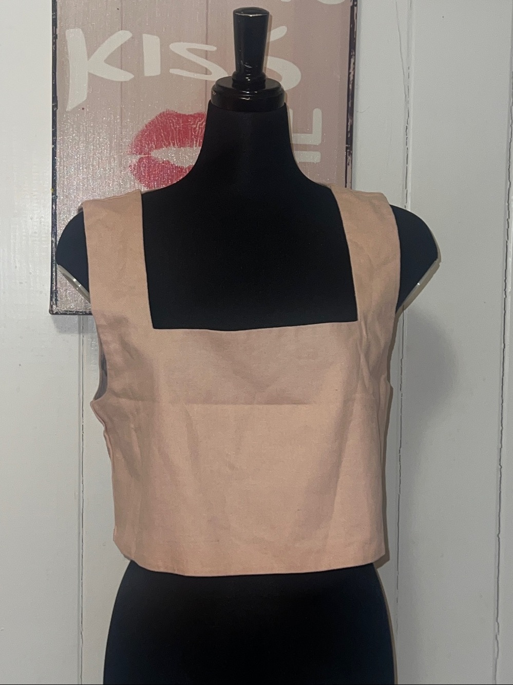 ❤️O.P.T One Pretty Time Vienna Tank in Pale Pink M - Picture 4 of 5